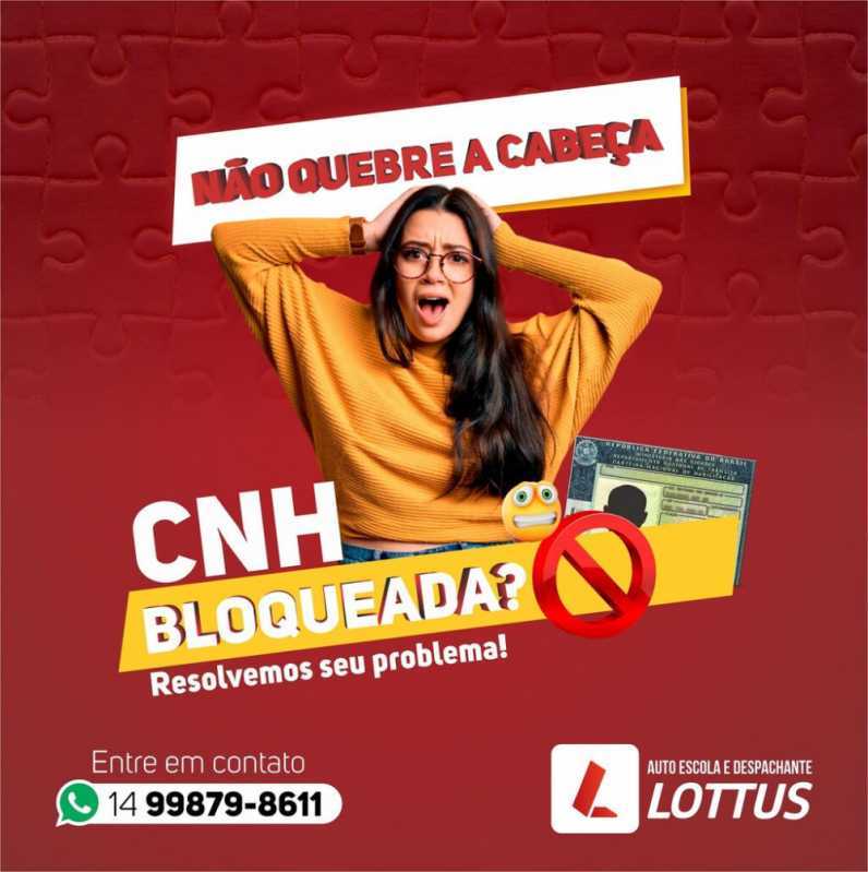 Cnh com Bloqueio Conjunto Brasil Novo - Bloqueio de Habilitação